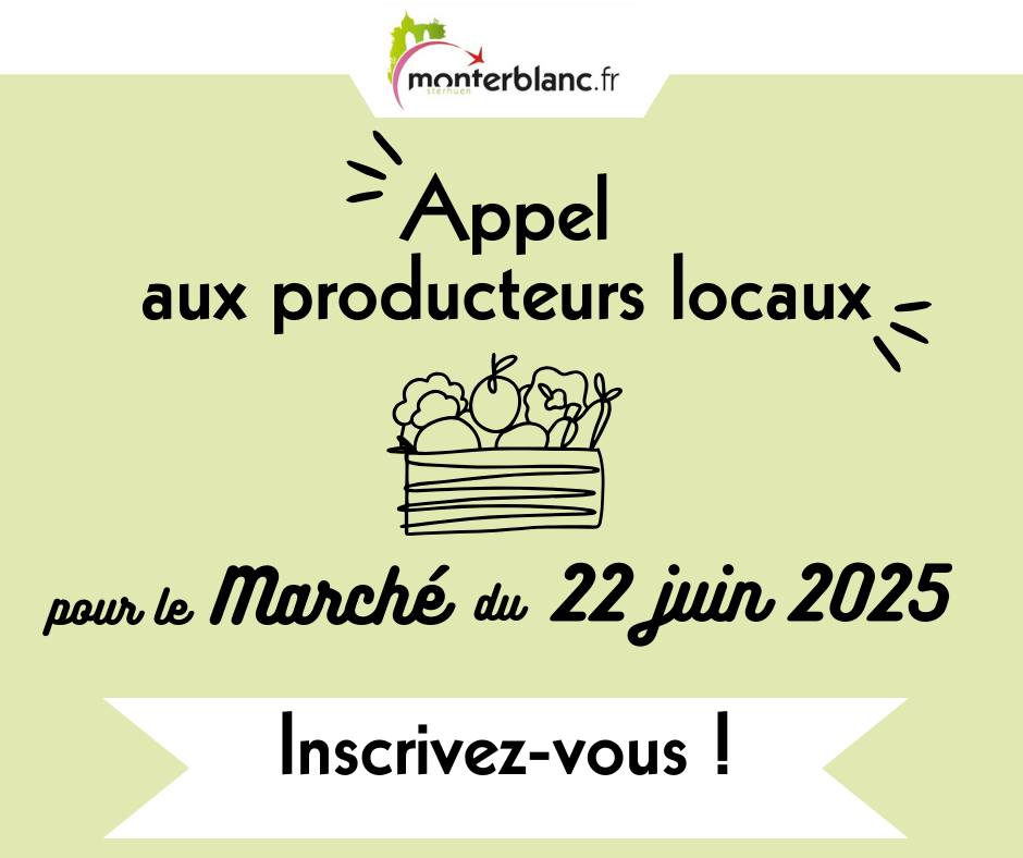 appel aux producteurs locaux pour participer au marché à l'occasion de la fête des sous-bois